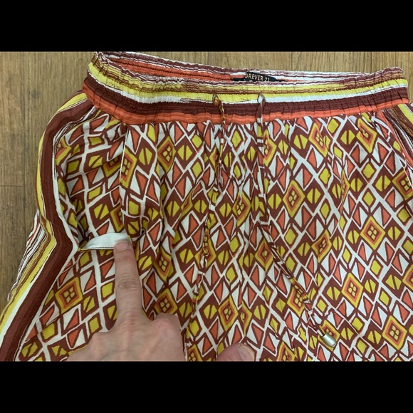 Forever 21 Patterned Palazzo Pants Pockets On The Side Size Small RN# 94981 - Picture 3 of 7